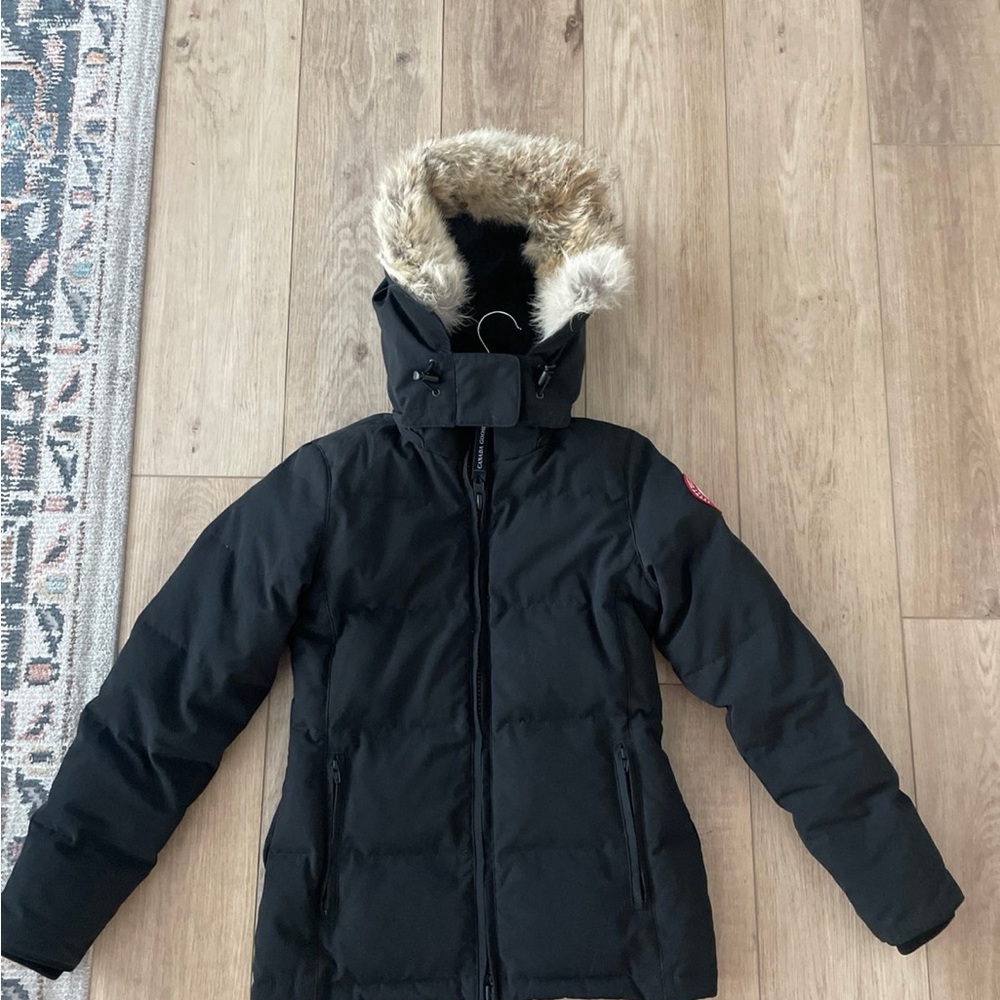 Canada Goose Black Fur-Trimmed Parka
